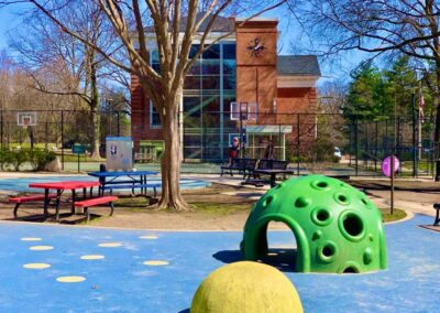 Playground at the Guy Mason Recreation Center near Skyline Towers apartments