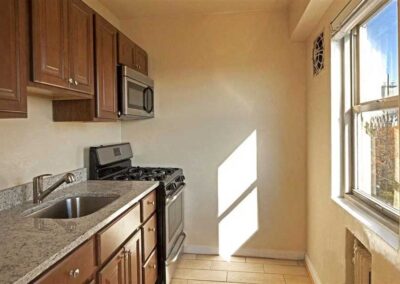 Kitchen with natural light