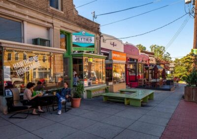 Nearby shops and cafes in Glover Park, Washington DC